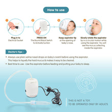 Load image into Gallery viewer, Nasobuddy mini Automatic Baby Nasal Aspirator for nasal congestion (0-5 years)