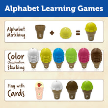 Load image into Gallery viewer, Little Engineer Montessori ABC Ice Creams – 130 Piece Early Learning Set