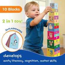 Load image into Gallery viewer, Little Engineer | Learning Alphabets & Tower building | Early learning toy | Reading readiness | First words | Cognitive devlopment | Age 2+