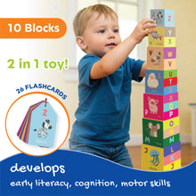 Load image into Gallery viewer, Little Engineer | Learning Alphabets & Tower building | Early learning toy | Reading readiness | First words | Cognitive development | Age 2+