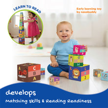 Load image into Gallery viewer, Little Engineer | Learning Alphabets & Tower building | Early learning toy | Reading readiness | First words | Cognitive devlopment | Age 2+