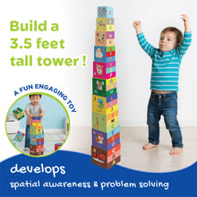 Load image into Gallery viewer, Little Engineer | Learning Alphabets & Tower building | Early learning toy | Reading readiness | First words | Cognitive development | Age 2+