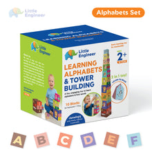 Load image into Gallery viewer, Little Engineer | Learning Alphabets & Tower building | Early learning toy | Reading readiness | First words | Cognitive development | Age 2+