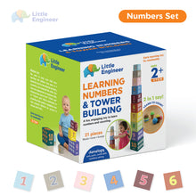 Load image into Gallery viewer, "Little Engineer | Learning Numbers & Tower building | Early learning toy | Early Math | Problem Solving| Motor Skills | Age 2+ "