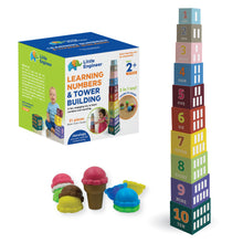 Load image into Gallery viewer, "Little Engineer | Learning Numbers & Tower building | Early learning toy | Early Math | Problem Solving| Motor Skills | Age 2+ "