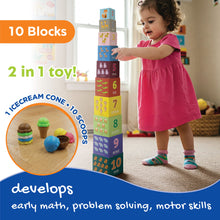 Load image into Gallery viewer, "Little Engineer | Learning Numbers & Tower building | Early learning toy | Early Math | Problem Solving| Motor Skills | Age 2+ "