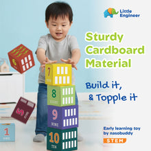Load image into Gallery viewer, "Little Engineer | Learning Numbers & Tower building | Early learning toy | Early Math | Problem Solving| Motor Skills | Age 2+ "