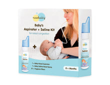 Load image into Gallery viewer, Nasobuddy® Baby's Aspirator + Saline Kit