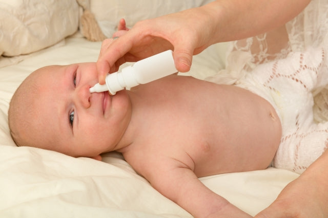 Is it safe to use nasal drops on my baby?