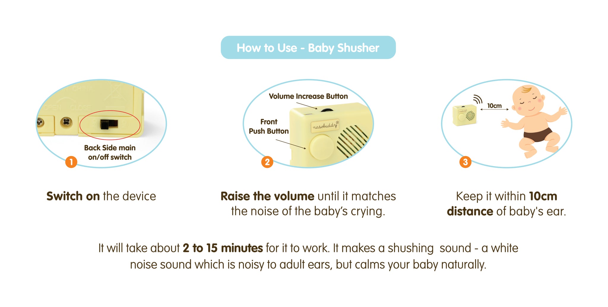 User Guide - How to Use Baby Shusher