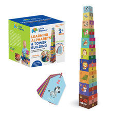 Load image into Gallery viewer, Little Engineer | Learning Alphabets &amp; Tower building | Early learning toy | Reading readiness | First words | Cognitive devlopment | Age 2+
