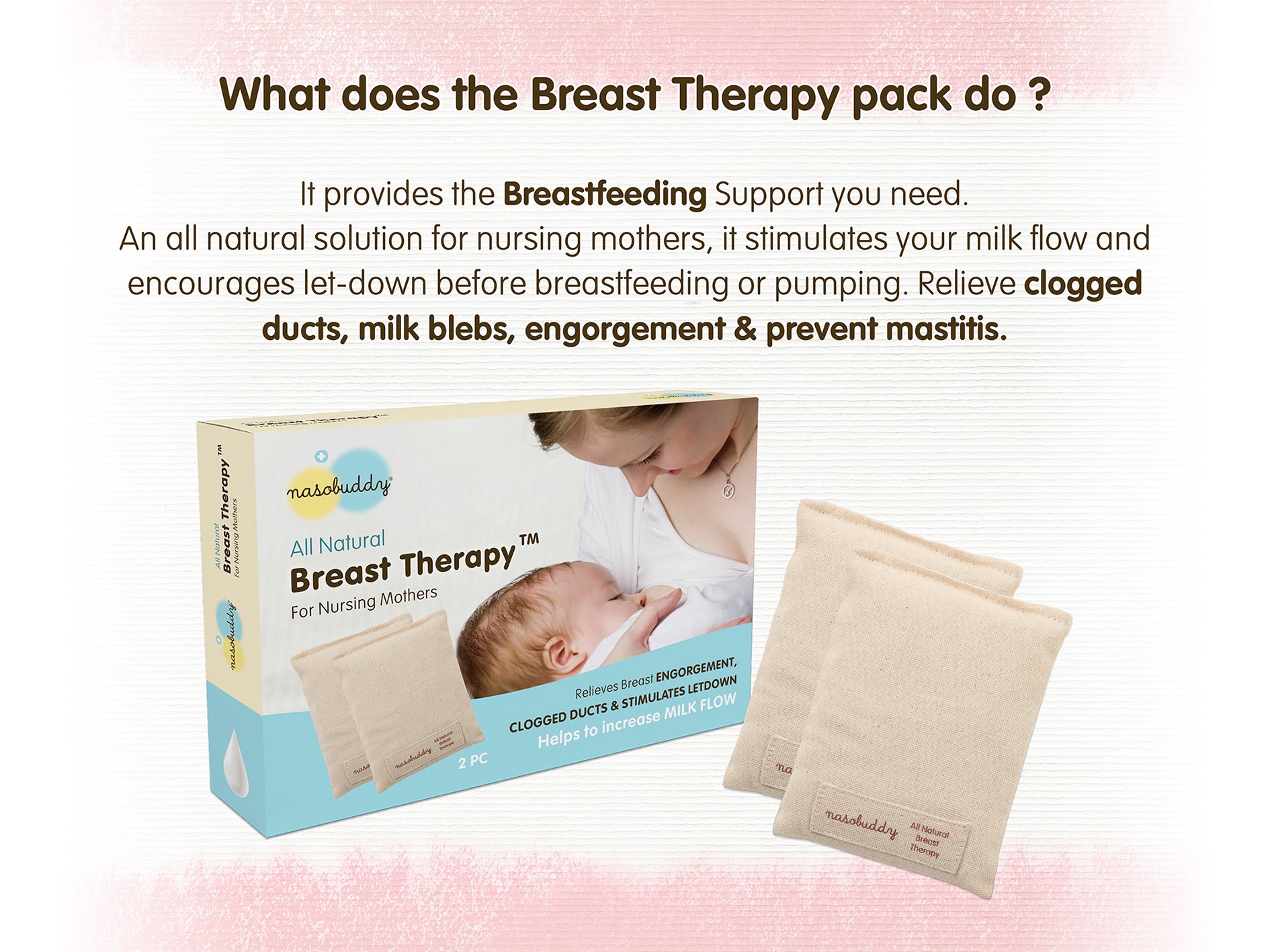 Breast Therapy pack  For clogged milk ducts and engorgement – nasobuddy