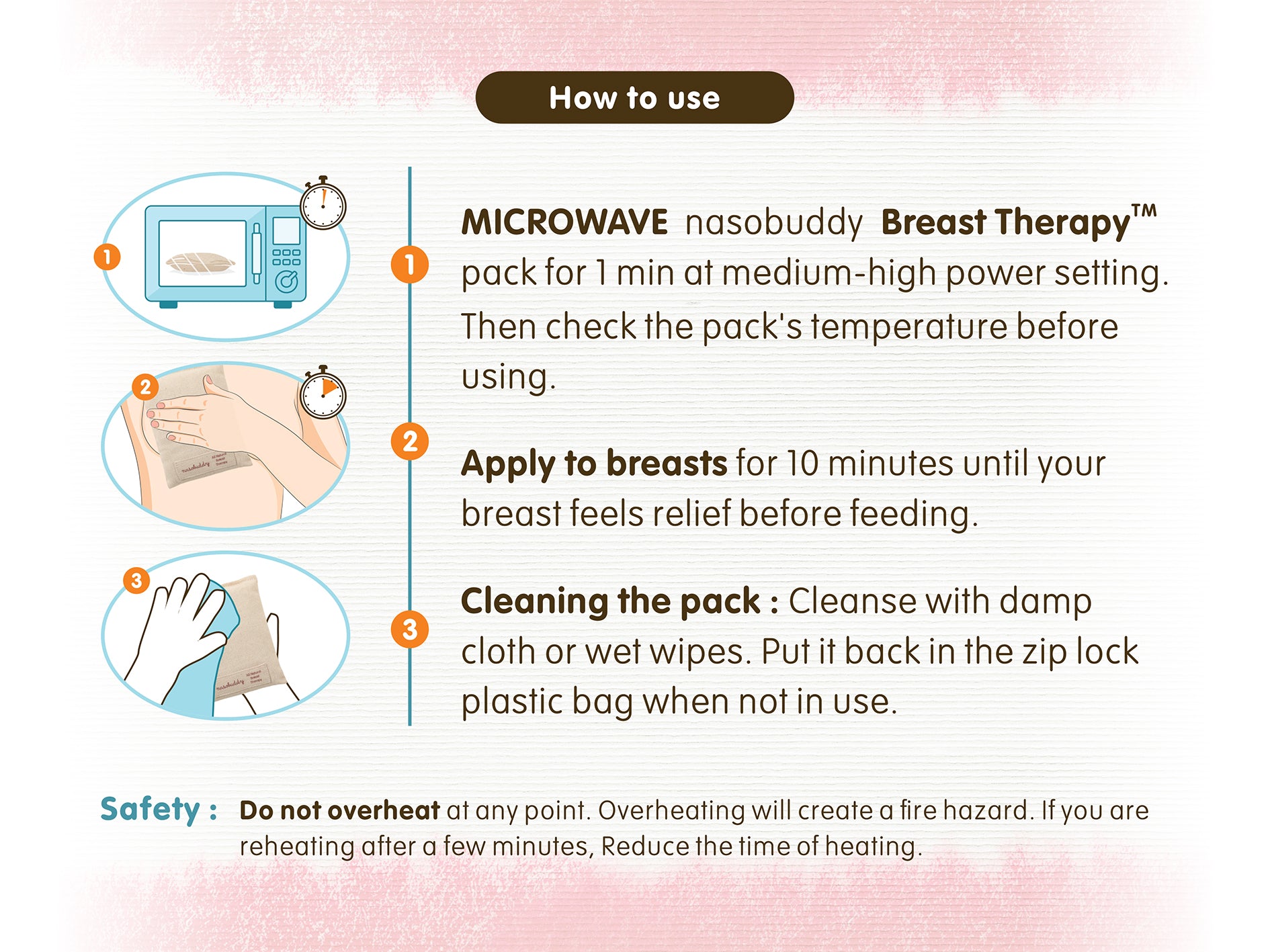 Breast-Ease, Breast Therapeutic Support Packs